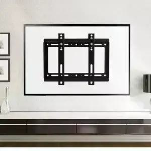 2665인치 TV 벽걸이 브래킷 범용 마운트 모니터 홀더 조절 가능한 저프로파일 평면 LCD LED