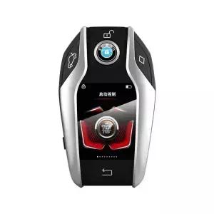 수정된 부티크 스마트 원격 자동차 키 LCD 화면 BMW용 원 시동 기능 모든 차량에