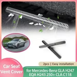 뒷좌석 에어 벤트 커버 메르세데스 벤츠 GLA H247 EQA H243 250 CLA C8 용 언더 아울렛 그릴 발판 액세서리
