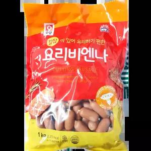 칼집요리비엔나 (사조 냉장 1K) 가정집 한식집 스낵용 도시락반찬용 잡내제