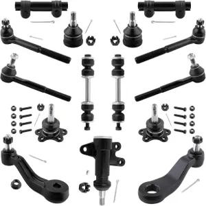 BOXI 15pc 전면 서스펜션 키트 볼 조인트 타이로드 스윙 바 피트만 들러 암 쉐보레용 GMC C1500 C2500 유콘