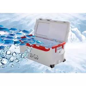 대용량 박스 50L 스 48L 갈치 쿨러 레드 트렁크 갈치쿨러