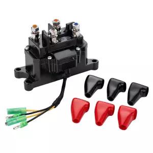 ATV UTV 트럭용 윈치 솔레노이드 릴레이 250A 12V 2000-6000 LBS 6개의 보호 단자 캡 포함