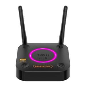 고해상도 무선 오디오를 위한 LDAC가 장착된 1MII B06 ULTRA BLUETOOTH 5.3 수신기 오디오 파일 DAC 포함 HIFI 어댑터 3D 서라운드 APTX HD 저지연 가정용 스테레오를 광학 AUX 3.5MM 동축