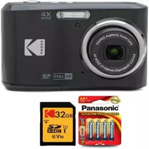 32GB 클래스 0 UHSI U SDHC 메모리 카드 및 AA 고성능 알칼리성 배터리(4팩)가 포함된 코닥 PIX FZ45