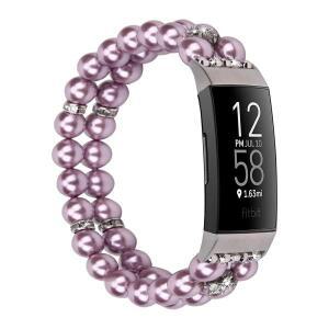 Fitbit Charge 6 5 밴드 용 보라색 시계 여성용 페르시 수제 조절 식 팔찌 교체