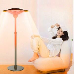 대기실 히터 스탠드 전기 웨이팅 스트링타입 접이식 모양 1500W 타워 실외 우산형 마당