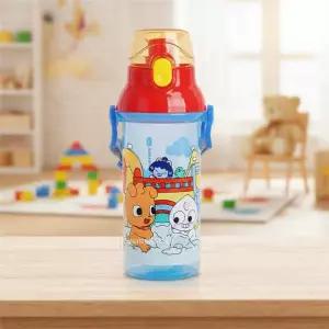 어린이 빨대 물통 가벼운 경량 아동용 휴대용 소풍 물병 480ml