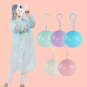 휴대용 캡슐 일회용 비옷 5개 1세트/EVA레인코트/EVA비옷/EVA우비/EVA우의/고양이레인코트/고양이비옷