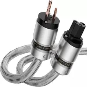 터툴러스 하이파이 오디오파일 AC 하이엔드 전원 케이블 3n 4AWG 코드 25V 5A 실버 / 328FT