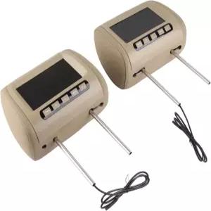Acouto 헤드레스트 플레이어 7인치 화면 2pc 뒷좌석 엔터테인먼트 카 HD LCD 비디오 컨트롤 MP5 디스플레이