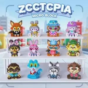 2026 Zootopia2 빌딩 블록 주디 홉스 닉 와일드 피규어 Zootropolis 캐릭터 모델 선물용