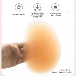 쌍 실리콘 엉덩이 패드 자가 접착 3cm 두께 곡선형 힙 패딩 삽입