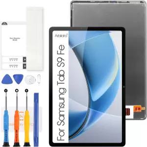 삼성 갤럭시 탭 S9 FE 태블릿 LCD 화면 SMX50 터치 디스플레이 디지저 어셈블리 수리 부품 블랙 프레임
