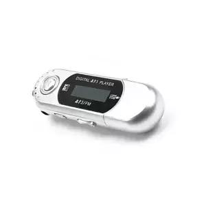 MP3 미니 플레이어 32G TF 카드 지원 플래시 드라이브 경량 LCD 음악 35mm 오디오 잭 원터치 제어 슬롯