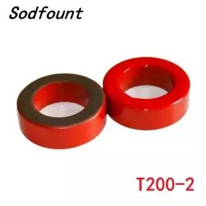 5PCS T200 철 분말 코어 T2002 OD*ID*HT 5*32*4mm 2/N2 0uo 먼지 페라이트 토 코팅 빨간색 회색 AG