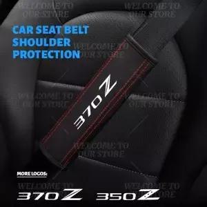 350Z 370Z 엠 블 럼 커버 어깨 보호대 매트에 대 한 2pcs 자동차 인테리어 액세서리