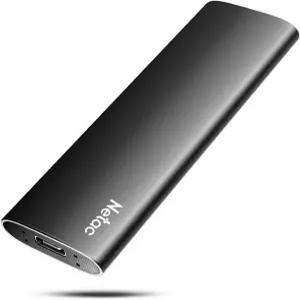 Netac 250GB 휴대용 SSD USB 32세대 0Gbps 타입C 외장 솔리드 스테이트 드라이브 백업 슬림 파일