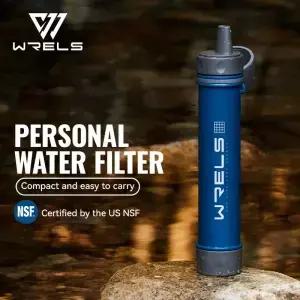 WRELS 캠핑 야외 정수기 하이킹 비상용 휴대용 정수 시스템 물 필터