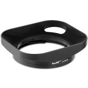 보이그틀랜더용 HAOGE LH-VM13P 사각 금속 렌즈 후드 35MM F2 1.5 울트론 비구면 빈티지 라인 VM 21MM F3.5 컬러 스코파 비구면 F2.5 팬케이크 II VM 교체 LH-12 LH-11 LH-4N