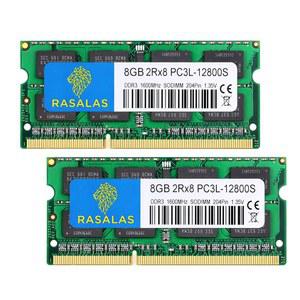 RAM용 RASALAS DDR3L-1600 16GB 2X8GB PC3L-12800S: MAC IMAC PRO 인텔 및 AMD 시스템용 DDR3L 1600MHZ 8GB 2RX8 PC3-12800 1.35V 204핀 CL11 비완충 노트북 메모리 RAM 모듈