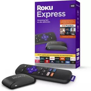 Roku Express Dispositivo de Streaming HD 파라 TV 스페인어판 콘 VIX 컨트롤 레모토 보톤 드 엑세소