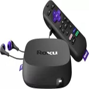 Roku 돌비 애트모스 블루투스 스트리밍 헤드폰 잭 및 개인 단축키가 있는 음성 리모컨이 포함된 장치