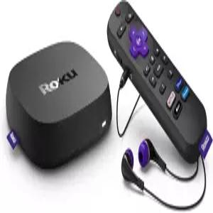 Roku 최고의 스트리밍 장치 4K/HDR/Dolby Vision/Atmos 충전식 음성 리모컨 프로 이더넷 포트 핸즈프리