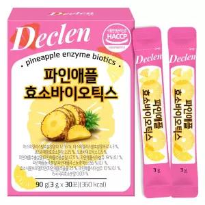 디클렌 브로멜라인 파인애플 효소 프로바이오틱스 30p 90g 1개 선물세트 부모님 한가위 모임 추석 친정