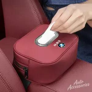 가죽 자동차 티슈 박스 카시트 뒷좌석 페이퍼 정리함 케이스 BMW E6 E70 E8 E87 E90 E9 X X5 X3 3 5 6