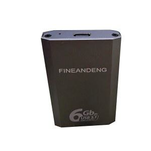 FINEANDENG USB to MSATA 솔리드 스테이트 데스크탑 C 알루미늄 미니 박스 외장 컴퓨터, 그레이 하드 박스, 타입 노트북, USB3.1 합금 드라이브 등용