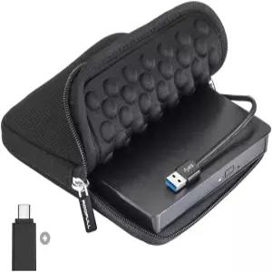 Windows Mac 노트북 PC용 ROOL USB 30 외장 CD/DVD 드라이브 버너 플레이어 휴대용 케이스 포함 개 중 2개