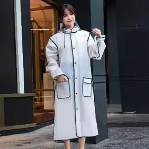 비오는날 쉽게 쾌적한 찢어지지않는 캡가드 우의 라인핏 비옷