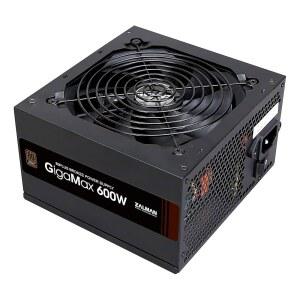 잘만 기가맥스 600W 80 플러스 브론즈 인증 ATX 전원 공급 장치 - 105 C 정격 커패시터 6+2 핀 PCIE 커넥터 120MM 사일런트 팬 PFC 보호 및 ROHS 준수 고효율 게이밍 PSU