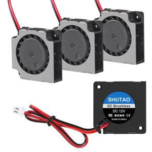 4PCS 20mm 송풍팬 2006 12V 냉각팬 x 6mm 베어링 터보 냉각팬, 2핀 단자 초박형 팬 미니 노트북 휴대용 프로젝터 냉각 센서 라디에이터