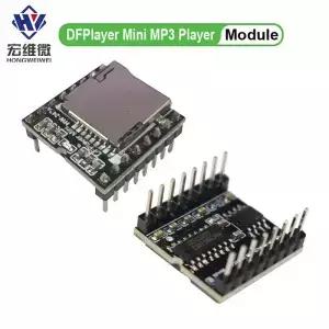 DFPlayer 미니 MP3 플레이어 모듈 V30 6P TF 카드 U DF 오디오 음성 보드