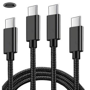 SZMXUCK 2팩 6.6FT PS5 컨트롤러 충전 케이블, Xbox Series S/X, PlayStation 5 DualSense 등을 위한 USB C에서 C 데이터 코드 동기화 와이어