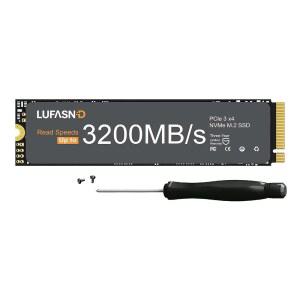 Lufasnd 1TB M.2 NVMe SSD 2280, PCIe Gen3 x4 내장 솔리드 스테이트 드라이브, 최대 3200MB/s, SLC 캐시가 탑재된 3D NAND TLC, 노트북 및 데스크톱 PC용 고속 스토리지 업그레이드