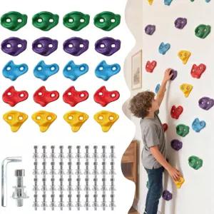 SREHLY 20 PCS 대형 암벽 등반 용 철물로 실내 및 실외 놀이터 놀이 세트용 그립 장착