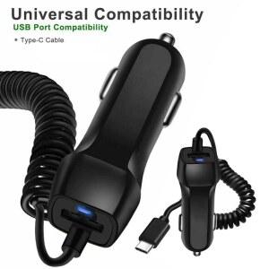 차량용 충전기 USB 빠른 휴대 안드 도구에 전화 대한 자동 유형 케이블