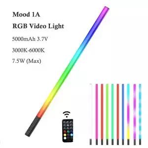 LUXCEO MoodA RGB 비디오 라이트 튜브 스틱 색상 변경 램프 분위기 조명 파티 룸 바 장식 85cm