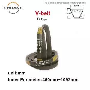 V-벨트 B형 변속기 벨트 둘레 450mm1092mm B형 삼각형 벨트 산업용 농업 장비 변속기