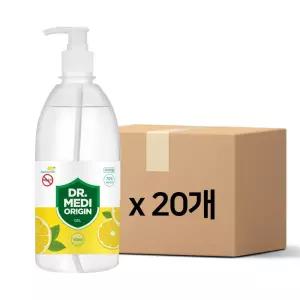 향기나는 닥터메디 오리진 겔 손소독제 스위트레몬 500mlX20개 에탄올70 식약처인증 의약외품젤 소독젤 젤