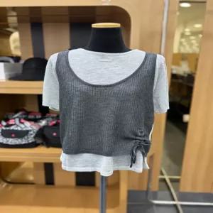 ES2BX015배색뷔스티에니트탑 DJ 1337652