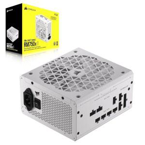 CORSAIR RM750X 시프트 완전 모듈식 ATX 전원 공급 장치 - 80 플러스 골드 3.1 PCIE 5.1 제로 RPM 사이드 인터페이스 화이트