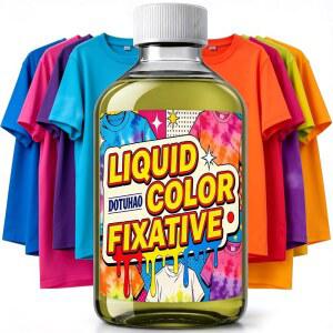 도투하오 색상 고정제, 원단용 고정제, 면, 린넨, 폴리에스터, 나일론 및 모든 원단용 10.14 Fl Oz 액체 원단 고정제(10.14 Fl Oz)