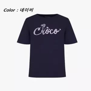 70% 신축성 좋은. 라운드 반팔 티셔츠 CLEMTS902_NC13 420640 크로커다일레이디