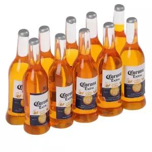 10Pcs 16 인형 집 미니어처 수지 맥주병 시뮬레이션 와인 병 모델 인형 집 액세서리 장난감