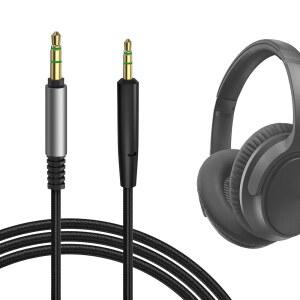 BOSE SOUNDTRUE AROUND-EAR II /AE2 사운드링크 온-이어 /II 2.5MM 땋은 나일론 교체용 스테레오 코드(4피트 / 1.2M)와 호환되는 GEEKRIA 오디오 케이블
