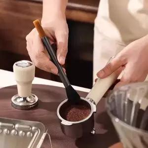 커피 브러시 그라인더 청소 브러시 커피 파우더 청소 양조 헤드 세트 커피 바리스타 도구